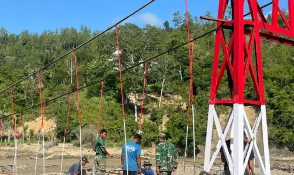 Satgas PRR Sebut TNI Bangun Jembatan Gantung untuk Pulihkan Akses Warga di Aceh Tengah