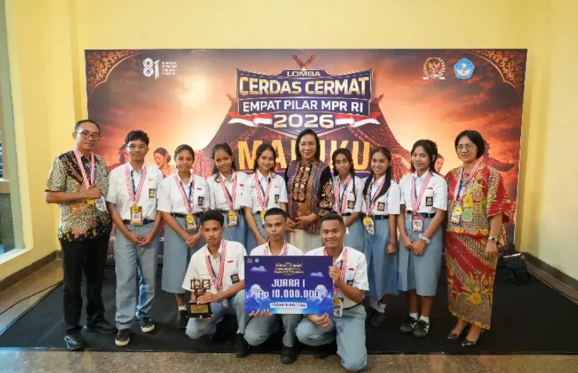 SMAN 12 Ambon Raih Juara LCC Empat Pilar MPR RI Maluku dan Melaju ke Tingkat Nasional