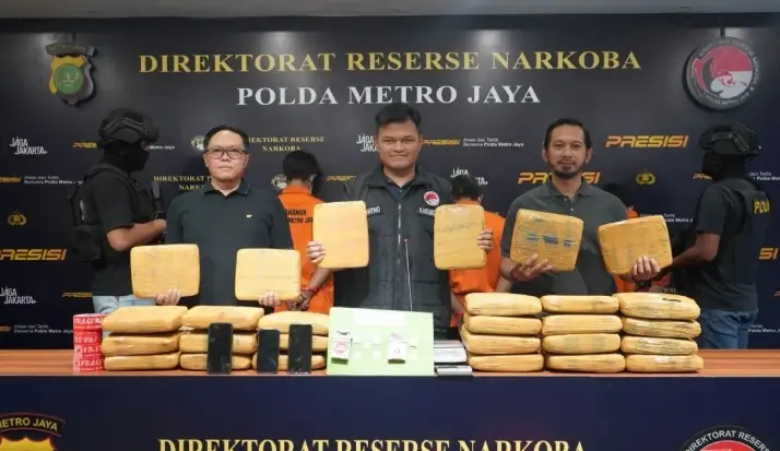 Polda Metro Jaya Bongkar Jaringan Narkoba di Jakarta Timur, Sita Hampir 28 Kilogram Ganja