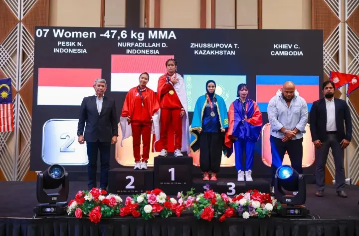 Indonesia Raih 15 Medali dan Finis Peringkat Keempat di Kejuaraan MMA Asia 2026