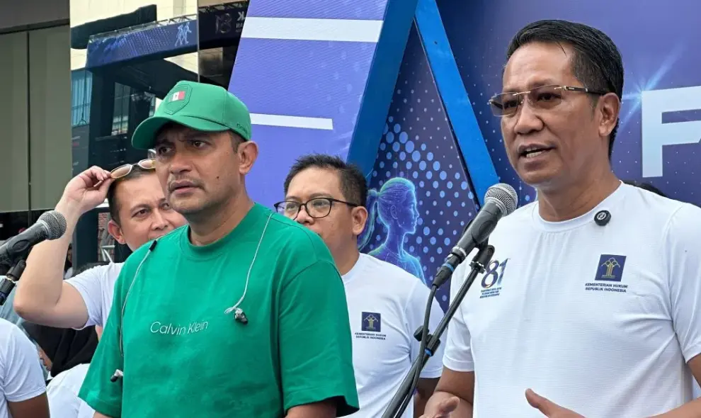 Kemenkum Gelar Jalan Santai Sambut Hari Pengayoman Ke-81 dan HUT RI