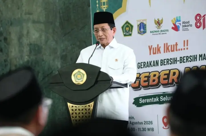 Kemenag Menggerakkan Bersih-Bersih Lebih dari 50 Ribu Masjid dan Mushala di Indonesia