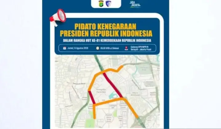Polisi Siapkan Pengalihan Arus di Senayan Saat Presiden Prabowo Sampaikan Pidato Kenegaraan