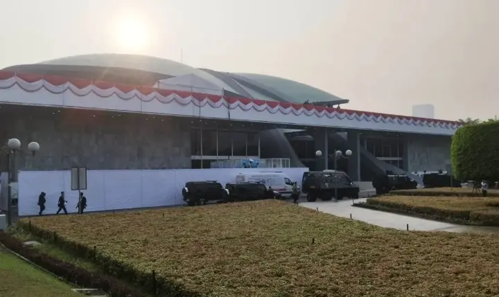 Kompleks Parlemen Bersiap Gelar Sidang Tahunan MPR 2026, Prabowo dan Gibran Dijadwalkan Hadir