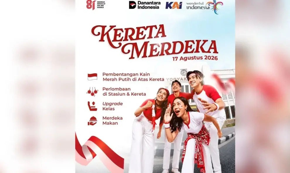 KAI Hadirkan Kereta Merdeka, Lomba hingga Kejutan Gratis Warnai Perjalanan 17 Agustus