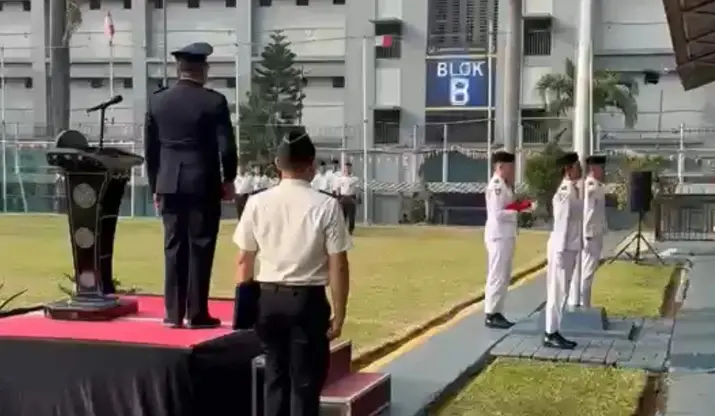 Tiga Warga Binaan Terorisme Lapas Cipinang Kibarkan Merah Putih pada HUT Ke-81 RI
