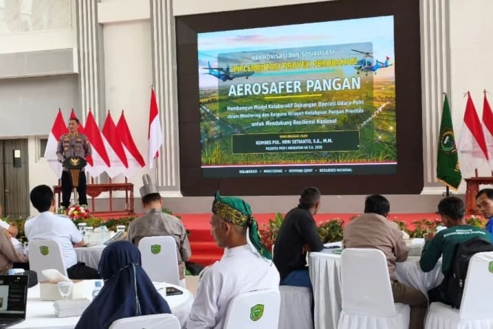 Polri Kembangkan Aerosafer Pangan untuk Pantau Pertanian dan Perkuat Ketahanan Pangan Nasional