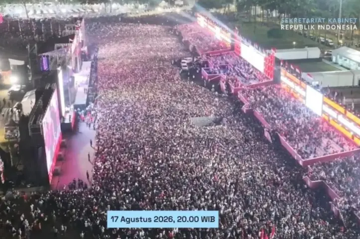 Ratusan Ribu Warga Padati Jakarta, Seskab Teddy Sebut Merah Putih Pemersatu Bangsa