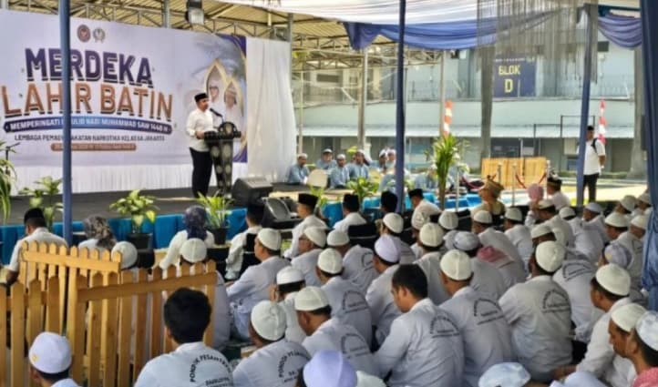 Lapas Narkotika Jakarta Gelar Maulid Nabi, 700 Santri Warga Binaan Perkuat Bekal Keagamaan