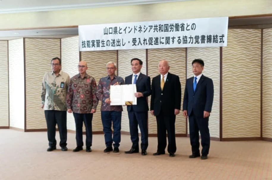 Kemnaker Perkuat Pemagangan Teknis SDM Indonesia di Prefektur Yamaguchi Jepang