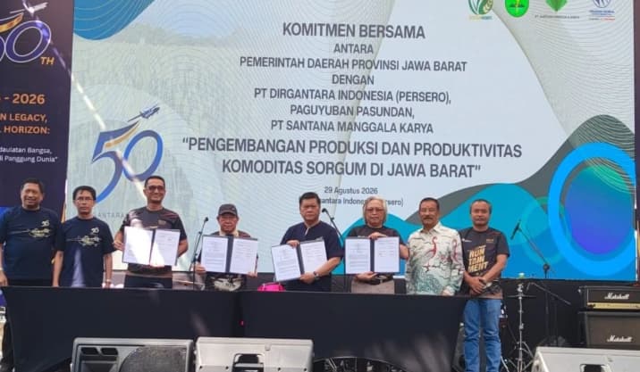 PTDI dan Pemprov Jabar Mengembangkan Mekanisasi Sorgum di Lahan Percontohan 50 Hektare