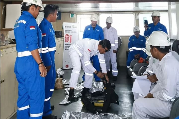 ASDP Memperkuat Kesiapsiagaan ABK KMP Portlink II Menghadapi Keadaan Darurat
