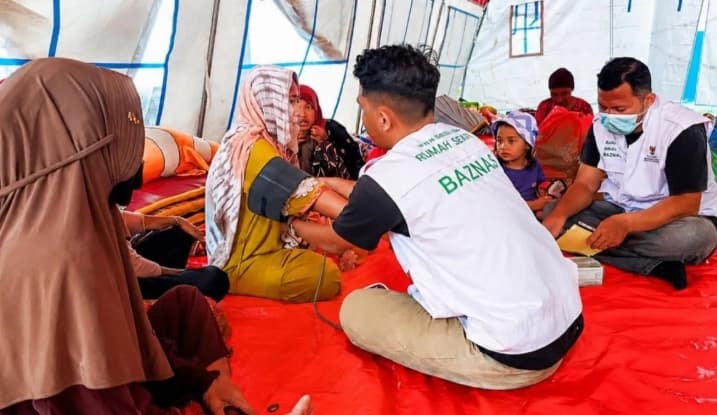 Baznas Beri Layanan Kesehatan Gratis kepada 182 Korban Banjir Bandang Parigi Moutong