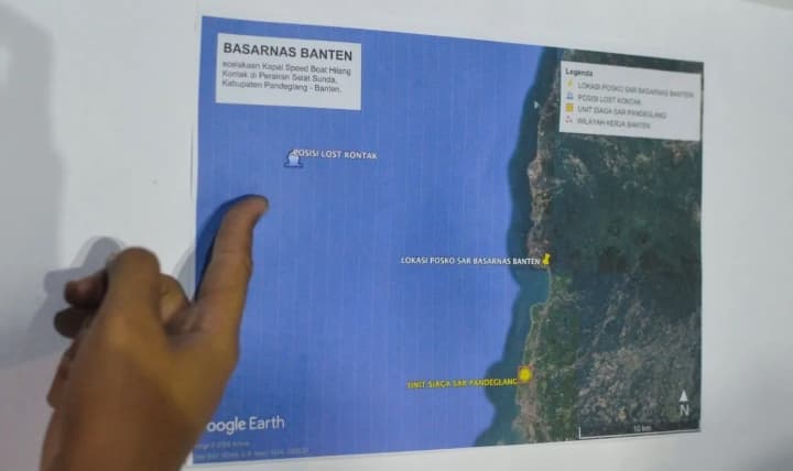 SAR Banten Siapkan Dua Drone Termal untuk Mencari Rombongan Jurnalis yang Hilang di Selat Sunda