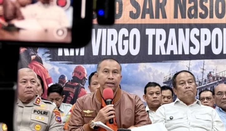 KM Virgo Transport 8 Bergeser 1,6 Mil Laut dalam Kondisi Terbalik, Penyelaman Berisiko Tinggi