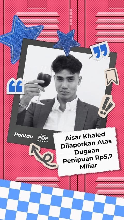 AISAR KHALED DILAPORKAN ATAS DUGAAN PENIPUAN 5,7 MILIAR