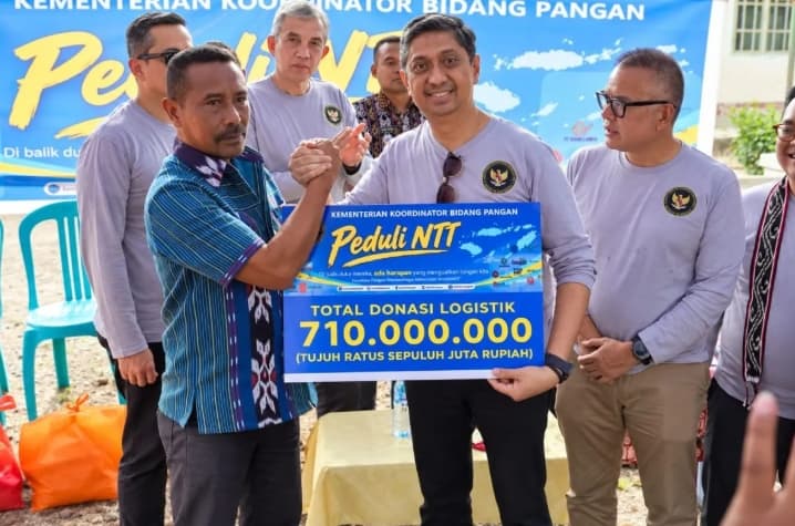 Kemenko Pangan dan Mitra Salurkan Bantuan Rp1,7 Miliar untuk Korban Gempa NTT
