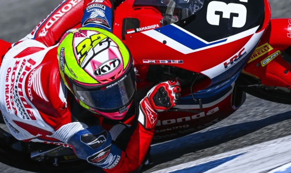 Kiandra Ramadhipa Memulai Balapan Moto3 Junior Aragon dari Posisi Kelima