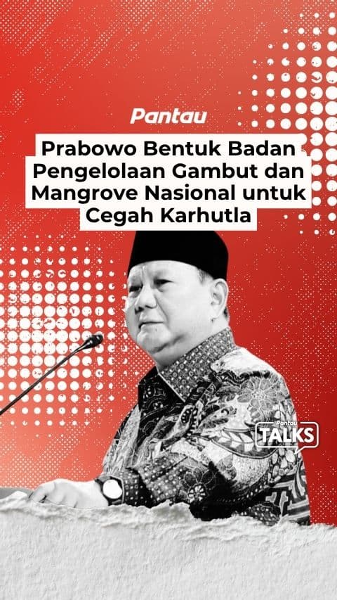 PRABOWO BENTUK BADAN PENGELOLAAN GAMBUT DAN MANGROVE NASIONAL UNTUK CEGAH KARHUTLA