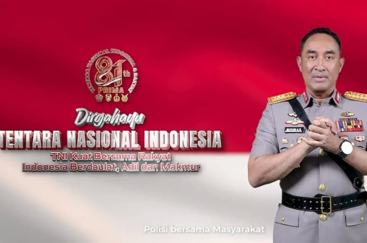 Kapolri Tegaskan TNI-Polri Solid dan Bersinergi Jaga Indonesia pada HUT Ke-81 TNI