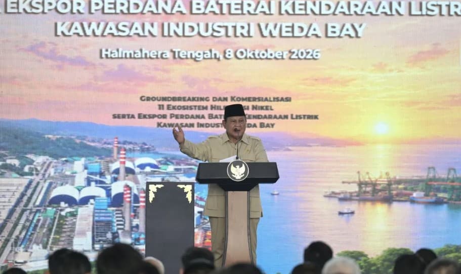 Prabowo Luncurkan Proyek Hilirisasi Rp180 Triliun di Maluku Utara, Tegaskan Investor yang Percaya Indonesia Dianggap Saudara
