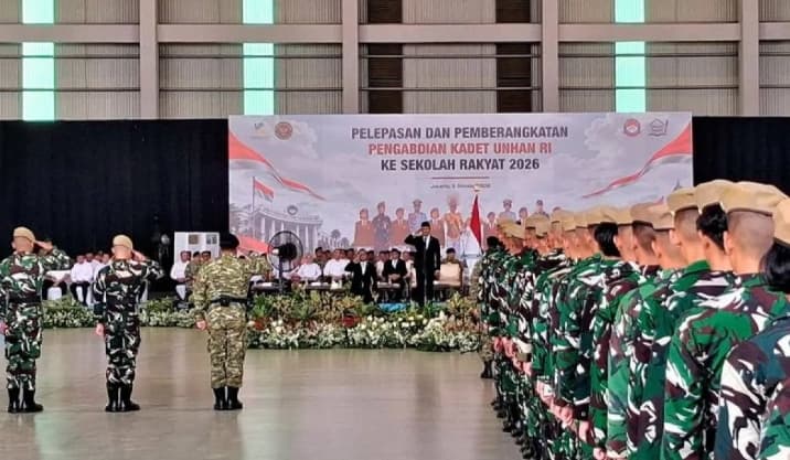 Kemensos dan Kemhan Berangkatkan 1.262 Kadet Unhan ke 181 Sekolah Rakyat, Perkuat Disiplin dan Karakter 44 Ribu Siswa