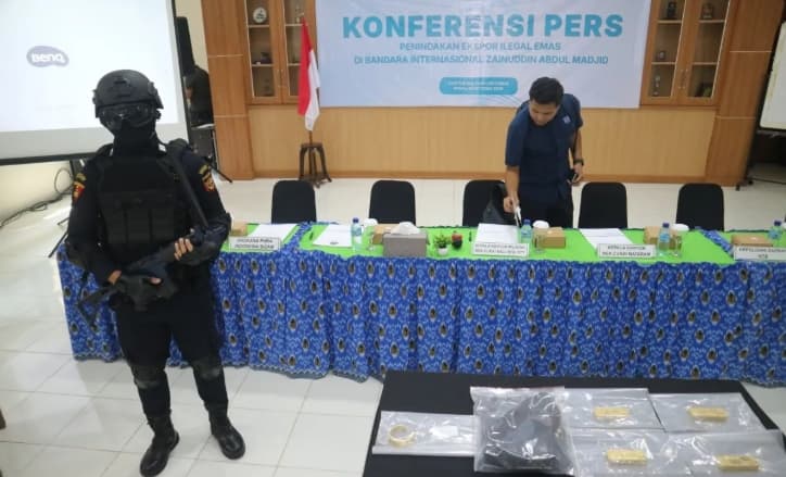 Bea Cukai Gagalkan Penyelundupan 5,29 Kilogram Emas Senilai Rp13,1 Miliar di Bandara Lombok, Dua Penumpang Diperiksa