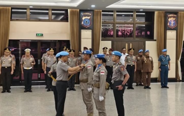 Kapolri Apresiasi 140 Personel Satgas FPU 7 Minusca yang Harumkan Nama Indonesia dalam Misi Perdamaian PBB