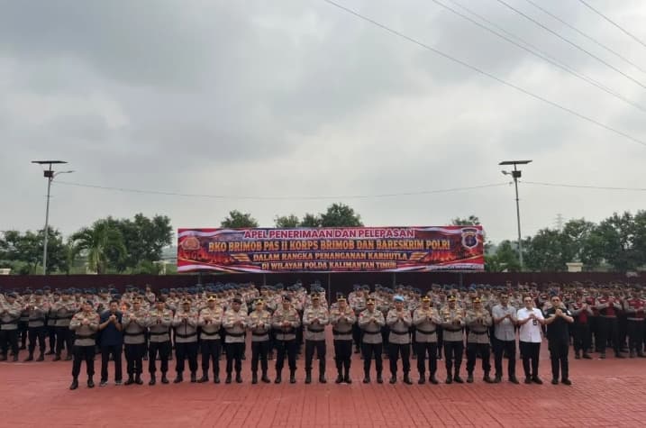 Polri Kerahkan 210 Personel Brimob dan Bareskrim Tangani Karhutla di Kalimantan, Penegakan Hukum Turut Diperkuat