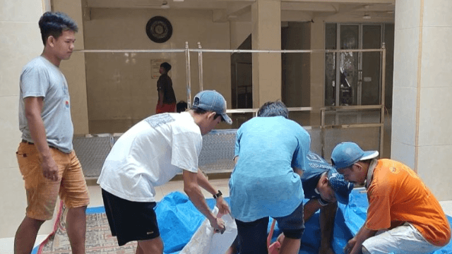 Polisi Selidiki Robohnya Kubah Masjid Ittifaqul Jamaah di Makassar