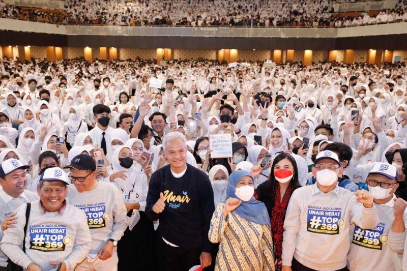Teriakan 'Tugiman' oleh Maba Unair yang Bikin Ganjar Tertawa