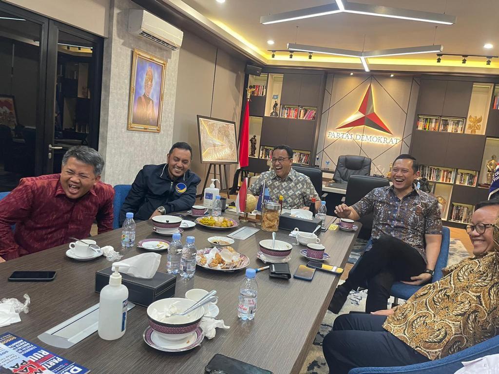 Anies, AHY, dan Sohibul Iman Tertawa Lepas, Apa Sih yang Dibahas?