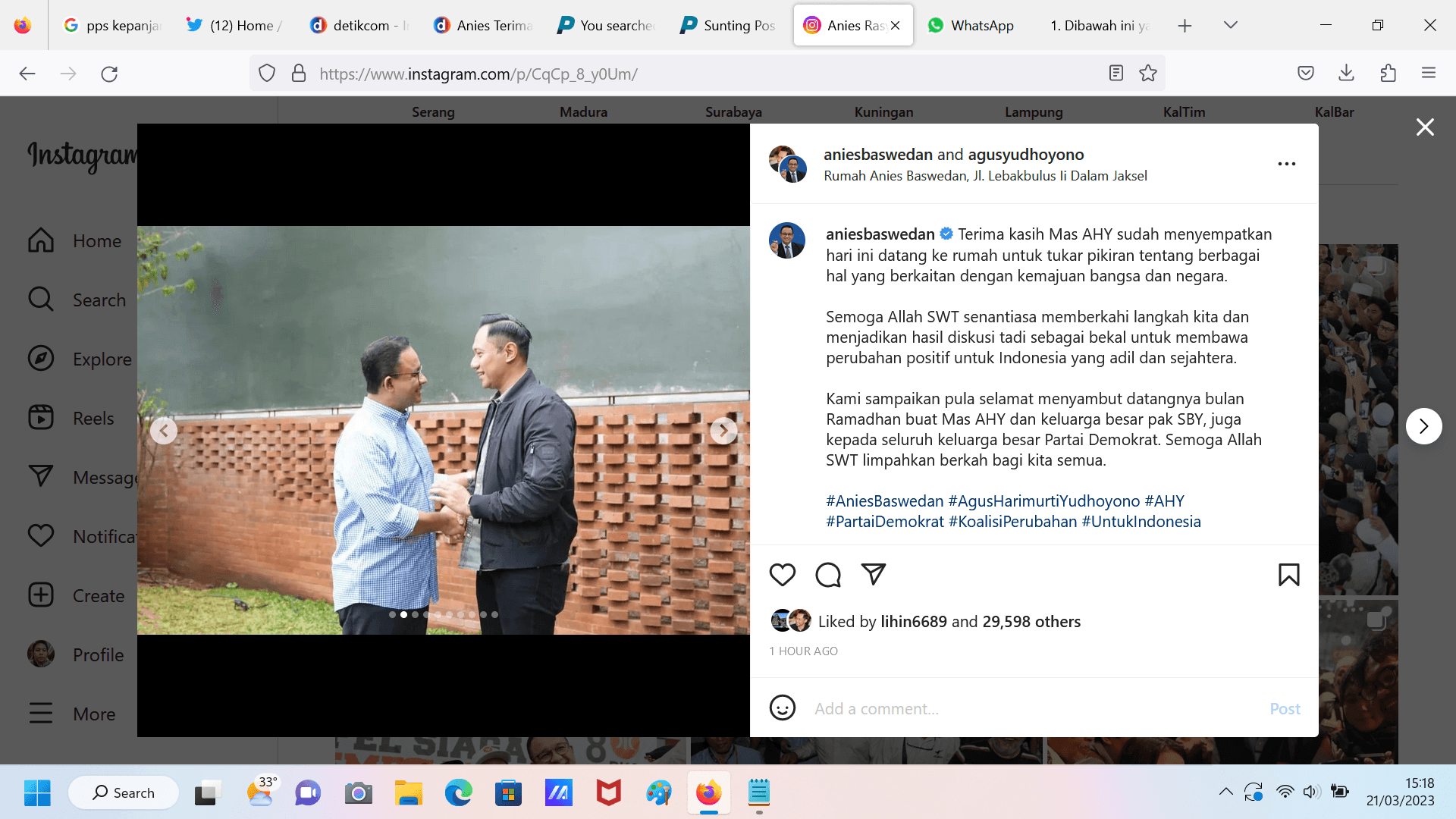 Soal Desakan Partai Demokrat, Begini Tanggapan Anies
