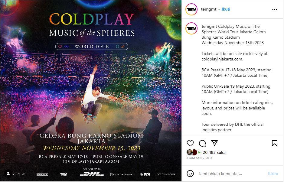 Beli Tiket Coldplay Puluhan Juta di Medsos, 14 Orang Lapor Polisi!