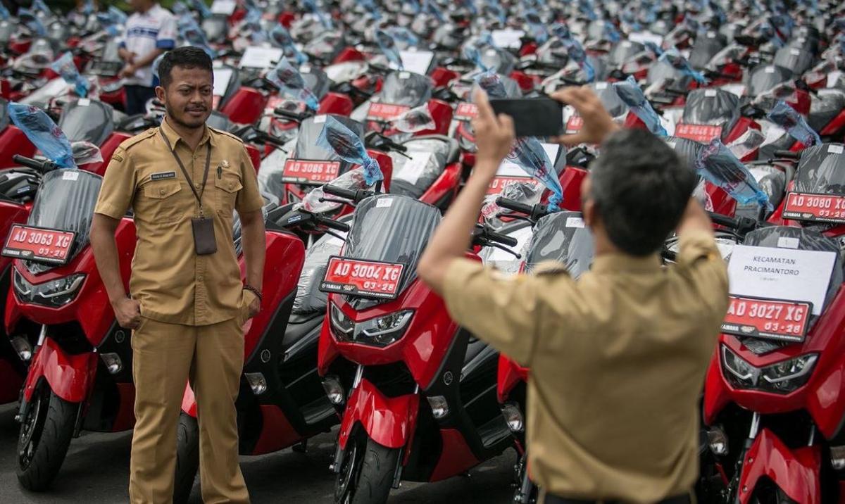 Hampir 300 Lurah-Kades di Wonogiri Dapat Motor N-Max Merah, Habiskan APBD Rp9 Miliar