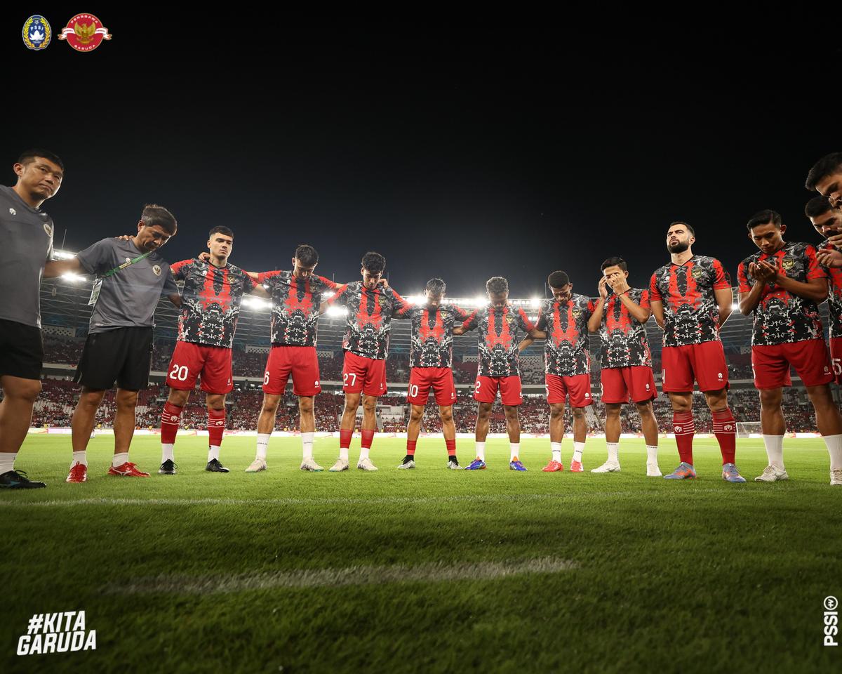 Skuad Garuda Tertinggal 0-1 Timnas Argentina di Babak Pertama
