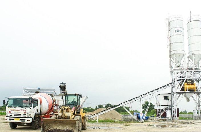 Semen Indonesia Resmikan Pabrik Beton Curah di Palembang