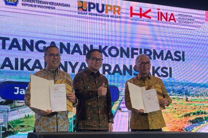 Kelola Ruas Tol, Hutama Karya dan INA Teken Investasi Rp20,5 Triliun