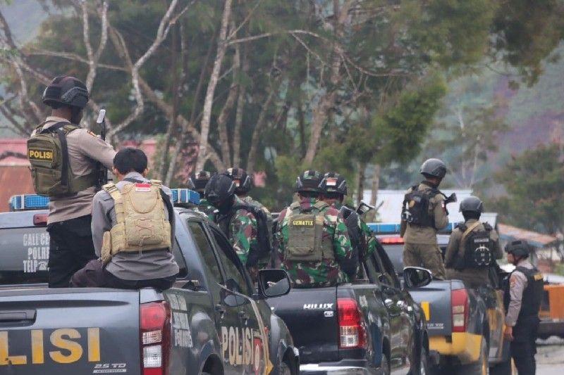 Tim gabungan TNI-Polri Gencar Patroli Beri Rasa Aman Warga di Puncak Jaya
