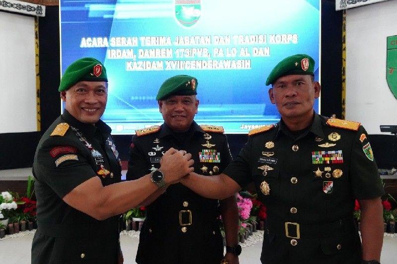 Brigjen TNI Frans Yohannes Purba Resmi Dilantik jadi Komandan Korem di Jayapura