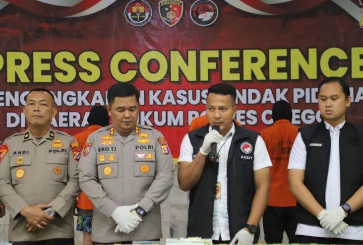 Polres Cilegon Bekuk 5 Tersangka Penyalahgunaa Narkotika Jenis Sinte