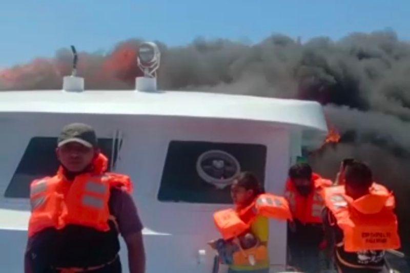 Bawa Ratusan Penumpang, Kapal Motor Cepat Rute Kupang-Alor Alami Kebakaran di Tengah Laut