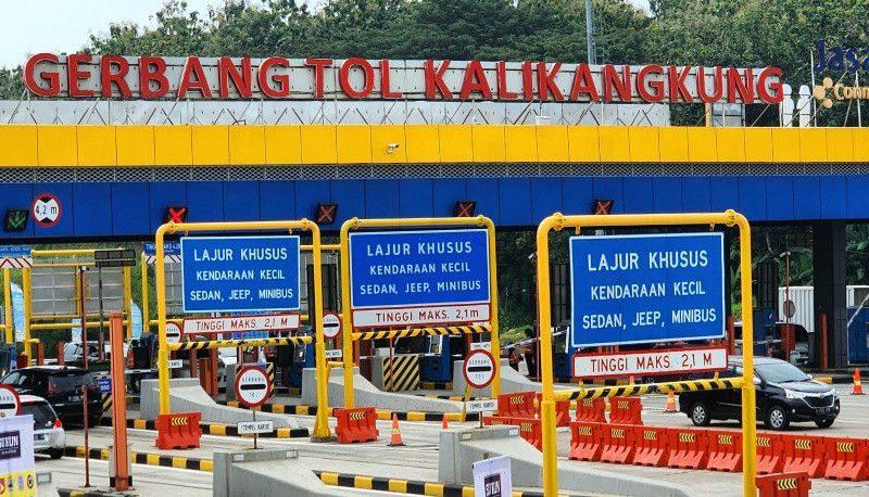 H+2 Idul Fitri 1444 H, Gerbang Tol Kalikangkung Lengang