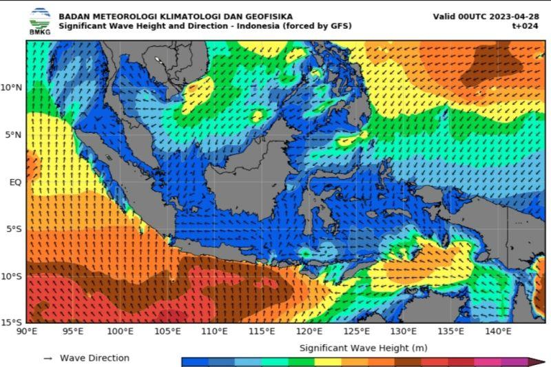 BMKG Imbau Sektor Pelayaran Waspada Potensi Gelombang Tinggi di Beberapa Perairan Indonesia
