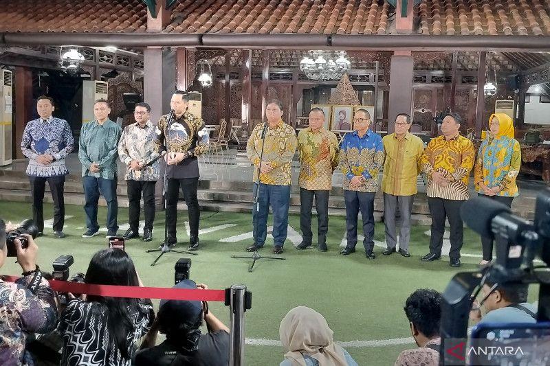SBY dan AHY hanya Terima Airlangga di Cikeas selama 1 Jam