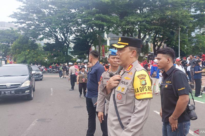 Kapolres Jakpus Klaim Aksi Buruh di Kawasan Monas Aman Terkendali