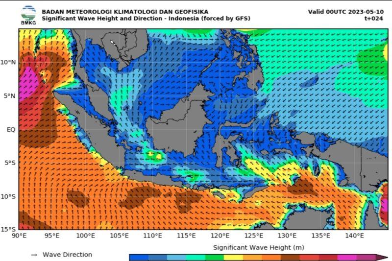 Gelombang Tinggi hingga 4 Meter Berpotensi Terjadi di Perairan Indonesia
