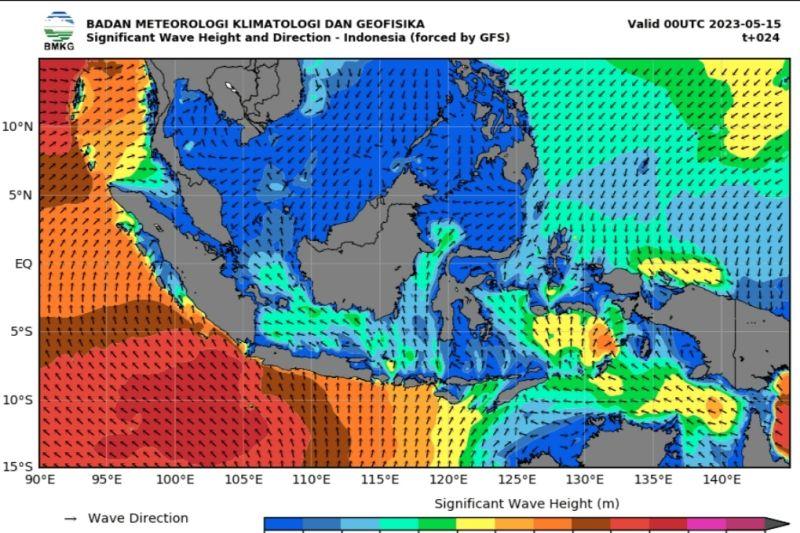 Waspada! Gelombang Tinggi hingga 6 Meter di Perairan Indonesia