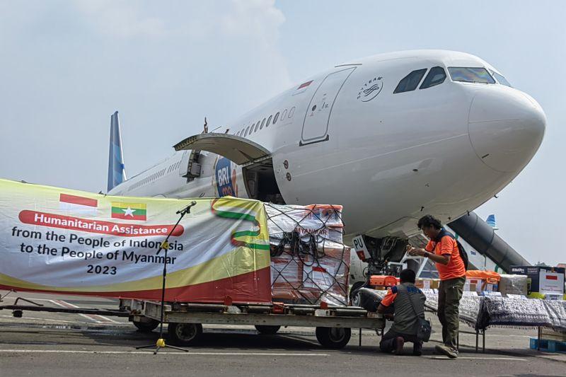 Indonesia Kirim Bantuan Kemanusiaan Senilai Rp7,8 Miliar ke Myanmar