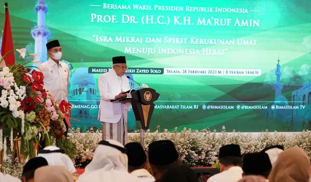 Resmikan Masjid Sheikh Zayed, Wapres: Semoga Jadi Corong Kedamaian